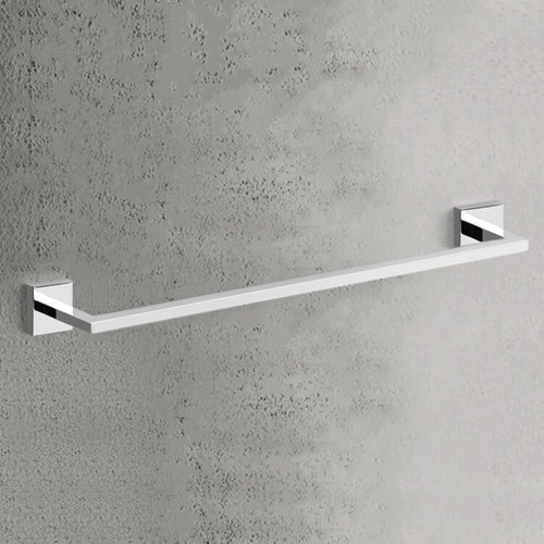 Towel Bar, Chrome, 20 Inch, Wall Mounted Gedy A021-45-13